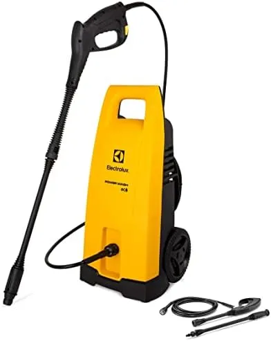 Lavadora de alta pressão Electrolux 1400W 1800PSI gratis engate rápido lava jato potente econômico preto e amarelo EWS30 127V - Imagem 1 - Lavadora de Pressão
