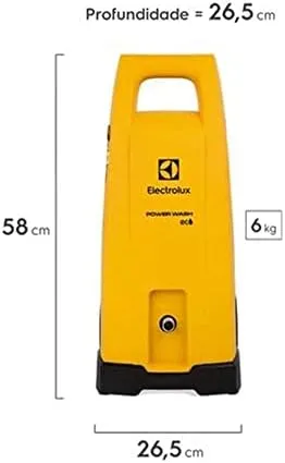 Lavadora de alta pressão Electrolux 1400W 1800PSI gratis engate rápido lava jato potente econômico preto e amarelo EWS30 127V - Imagem 6 - Lavadora de Pressão