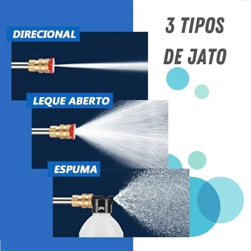 Lavadora Alta Pressão Lava Jato Portátil Sem Fio Recarregável Bivolt 127V 220V Limpeza Casa Apartamento Lavagem Carro Moto Split Preta Com Matela - Imagem 5 - Lavadora de Pressão
