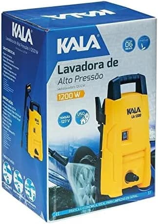 Kala Lavadora de Alta Pressão com Lança Ajustável 1200W 127V - Imagem 2 - Lavadora de Pressão