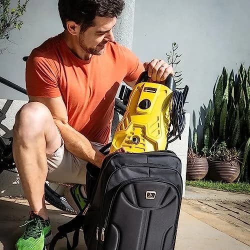 Lavadora de Alta pressão Kärcher Compacta 1500 PSI/Libras 1200W 300L/h com Aplicador de Detergente e Lança Regulável 127v - Imagem 5 - Lavadora de Pressão