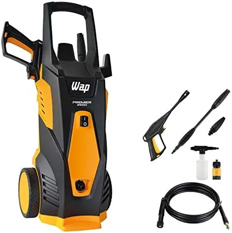 WAP Lavadora de Alta Pressão PREMIER 2600, 360L/h, com Bico Turbo, Jato em Leque e Concentrado, 2000psi 1800W 220V - Imagem 1 - Lavadora de Pressão