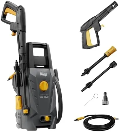 WAP Lavadora de Alta Pressão WL 1820 com Agulha Desobstruidora, 330L/h, Bico Ajustável, 1500psi 1400W 220V - Imagem 1 - Lavadora de Pressão